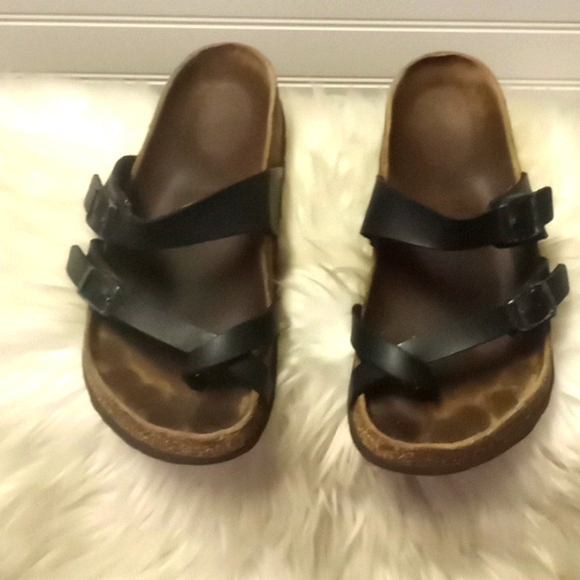 Birkenstock Black Leather Mayari Sandal - Picture 2 of 12
